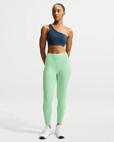 Женские легинсы Nike Zenvy 7/8, огуречные/серые