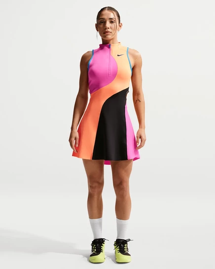 Женское теннисное платье Nike NikeCourt Slam Dri-FIT, фуксия