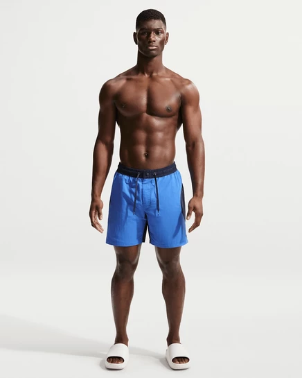 Мужские шорты для плавания Nike 7″ с подкладкой, голубые