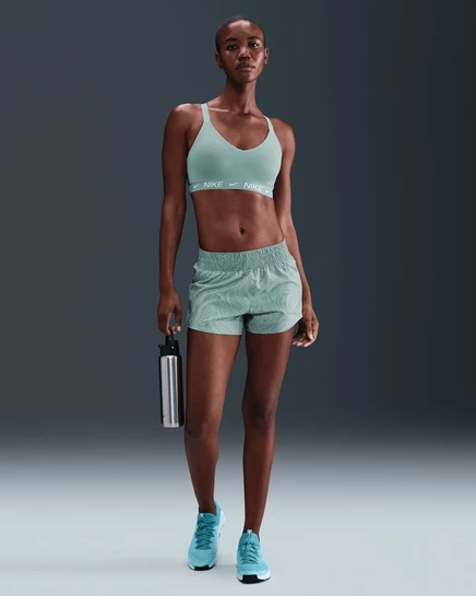 Женские шорты Nike One Dri-FIT 3″, темно-серые/белые