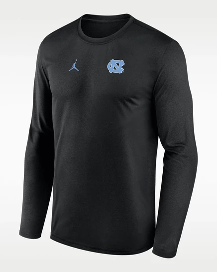 Мужской лонгслив Nike Jordan North Carolina, черный