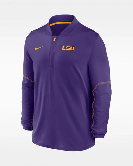 Мужская олимпийка Nike LSU Sideline, фиолетовая/золотая