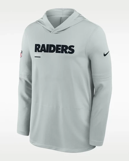 Мужская худи Nike Raiders Dri-FIT, серебристая
