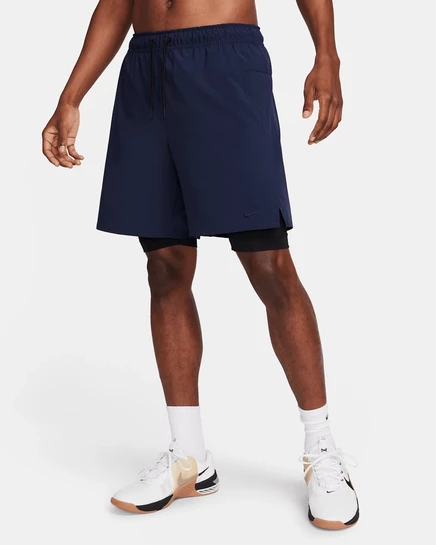 Мужские шорты Nike Unlimited 2-в-1 Dri-FIT 7″, обсидиан/черный
