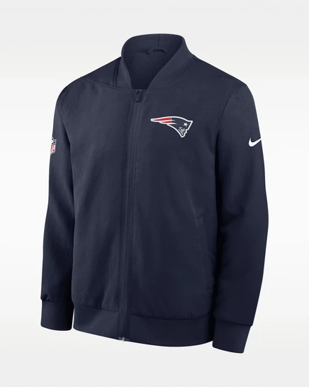 Мужской бомбер Nike Patriots Sideline, темно-синий