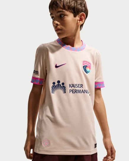 Детское джерси Nike Dri-FIT San Diego Wave FC, песочное