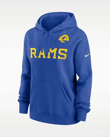 Женское худи Nike Rams Alt Pack Club, синее