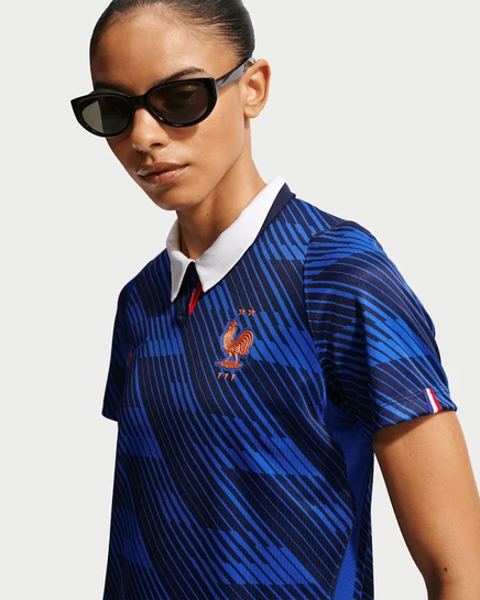 Женская футболка Nike FFF 2026 Stadium Home Dri-FIT, королевский синий
