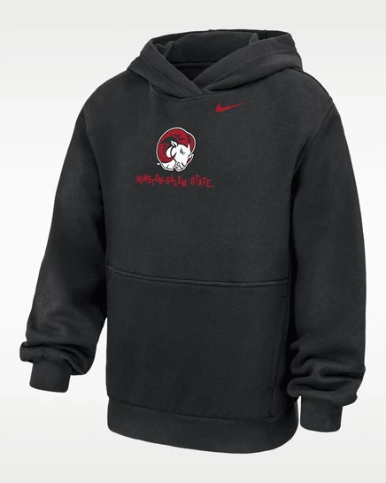 Мальчиковая толстовка Nike Winston‑Salem Club Fleece, черная