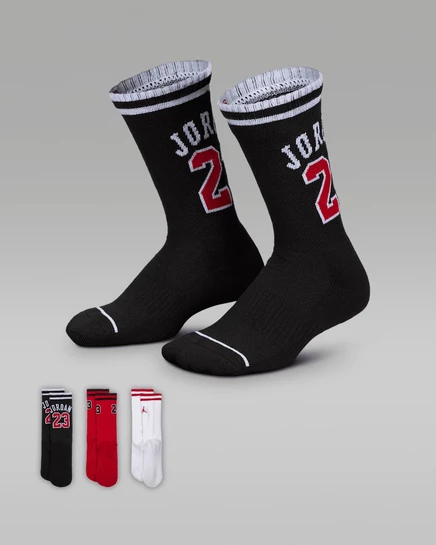 Детские носки Jordan Varsity Jersey (3 пары), черные