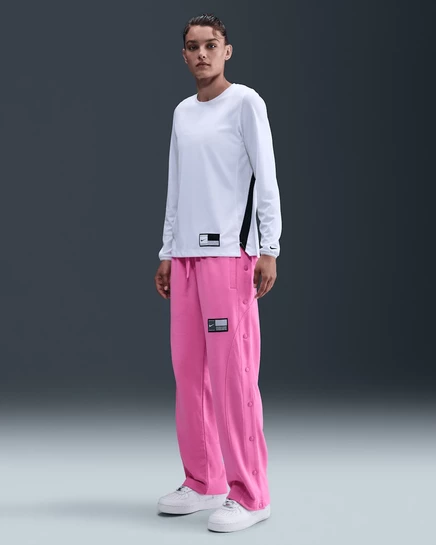 Женские флисовые брюки Nike Tear-Away, розовые