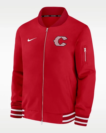 Мужская куртка-бомбер Nike Cincinnati Reds City Connect, красная