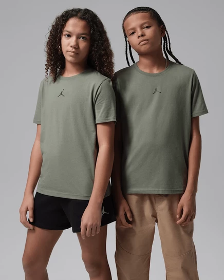 Футболка для малышей Jordan Dri-FIT Core, оливковая