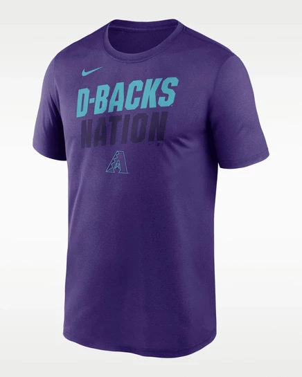 Мужская футболка Nike Arizona Diamondbacks, фиолетовая