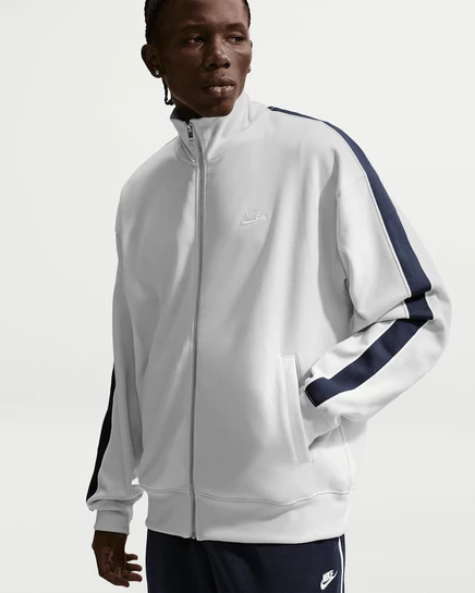 Мужская олимпийка Nike Sportswear Club, серо‑темно‑синяя