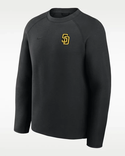 Мужской свитшот Nike Tech Fleece San Diego Padres, черный