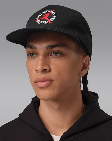 Унисекс кепка Jordan Pro с плоским козырьком, черная