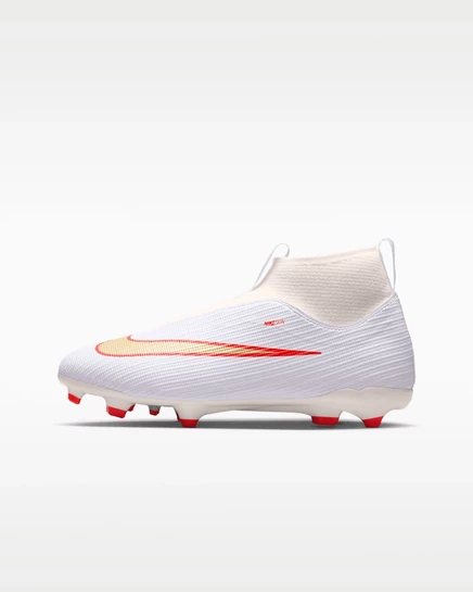 Детские бутсы Nike Superfly 11 Academy, белые с красным