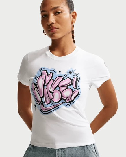 Женская укороченная футболка Nike Chill Knit, белая
