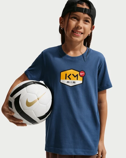 Детская футболка Nike Kylian Mbappé Dri-FIT, темно-синяя