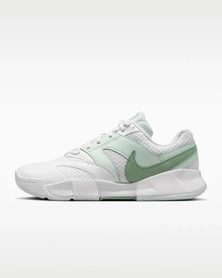 Женские теннисные кроссовки NikeCourt Lite 4, белые/светло‑зеленые