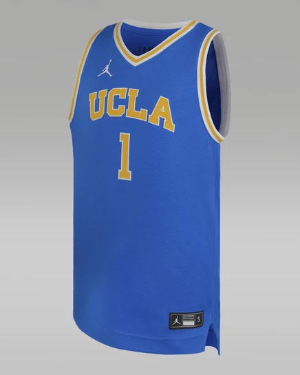 Детская игровая майка Jordan UCLA, сигнально-голубая
