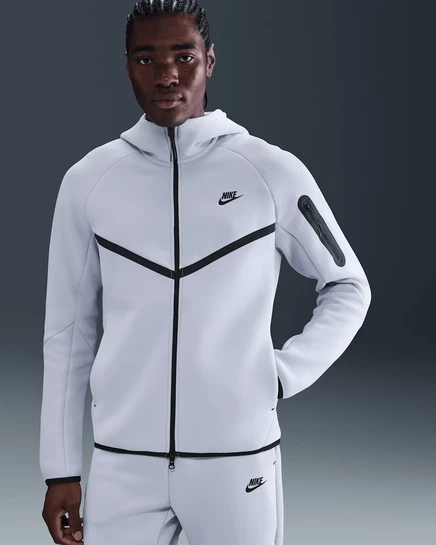Мужская куртка Nike Windrunner, светло-серая/черная