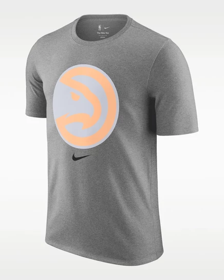 Мужская футболка Nike Atlanta Hawks Essential City Edition, темно-серый меланж