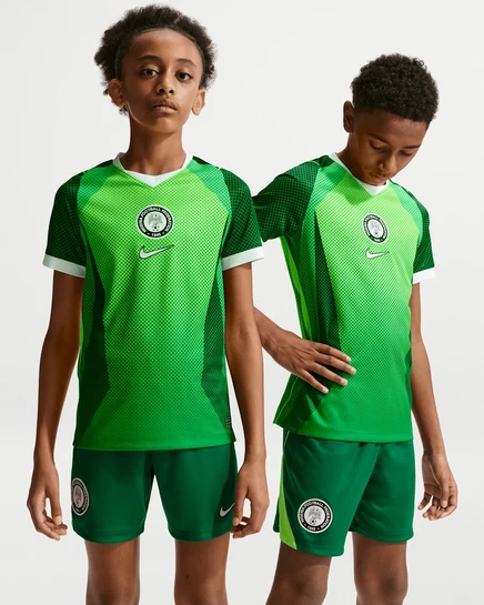 Унисекс футболка Nike Nigeria 2026 Home Dri‑FIT, зеленая/салатовая/белая