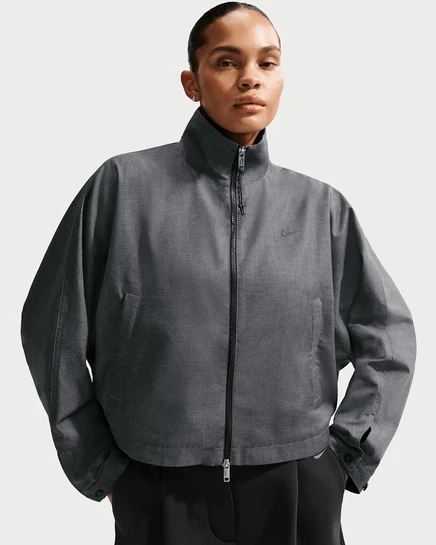 Женская твиловая куртка Nike Sportswear оверсайз, черная