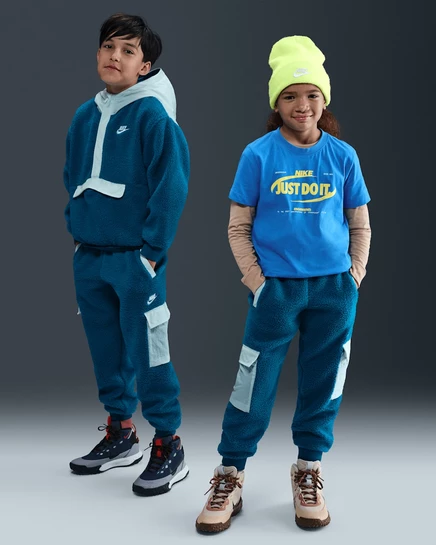 Детские карго-штаны Nike Sportswear Club Fleece, зеленые