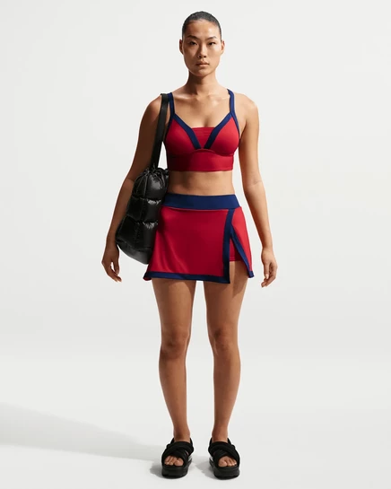 Женская юбка для плавания Nike Swim, красная