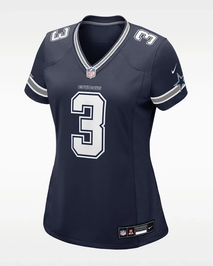 Женская джерси Nike George Pickens Dallas Cowboys, темно-синяя