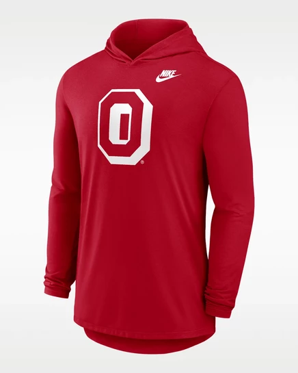 Мужская футболка Nike Ohio State Legacy с капюшоном, красная