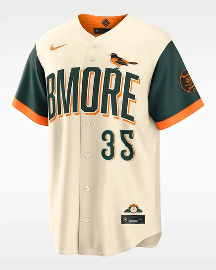 Мужская стадиум джерси Nike Adley Rutschman Orioles City Connect, черная