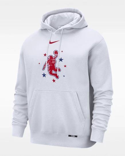 Мужское худи Nike Houston Rockets City Edition, белое