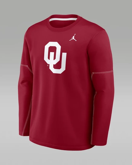 Мужской лонгслив Jordan Oklahoma, красно-белый