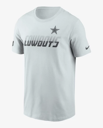 Мужская футболка Nike Dallas Cowboys Sideline, платиновая