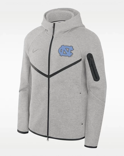 Мужская куртка Nike Windrunner Tech Fleece с капюшоном, серая