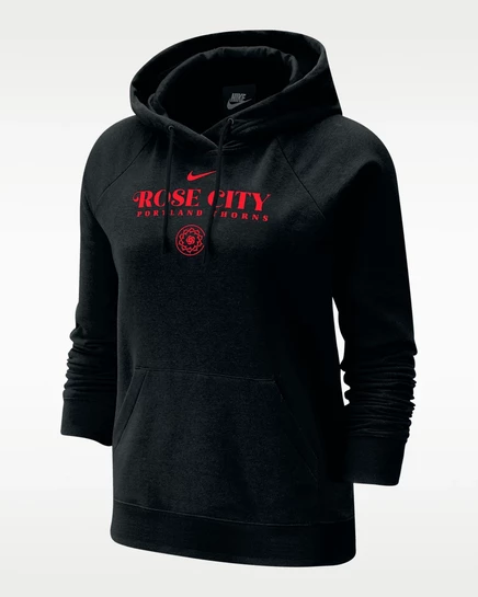 Женское худи Nike Portland Thorns Phoenix Fleece, черное