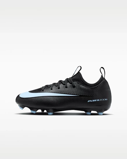 Детские бутсы Nike Mercurial Vapor, черные/ледяно-голубые