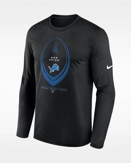 Мужской лонгслив Nike Detroit Lions Legend, черный