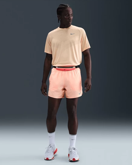 Мужские шорты Nike Dri-FIT 5″ для бега, оранжево‑черные