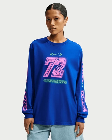 Женский лонгслив Nike Sportswear Classic, королевский синий