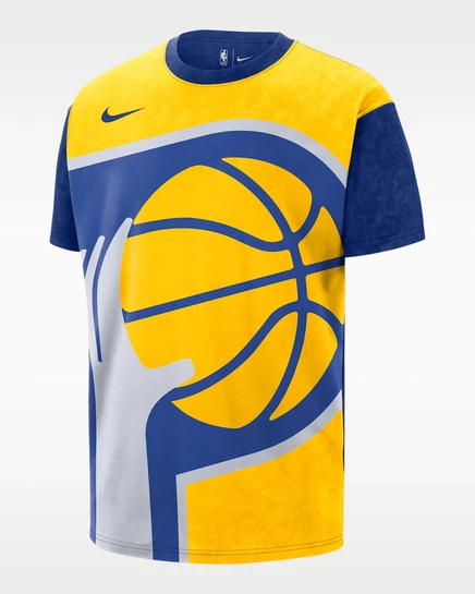 Мужская футболка Nike Indiana Pacers Max90 Essential City Edition, желтая/синяя
