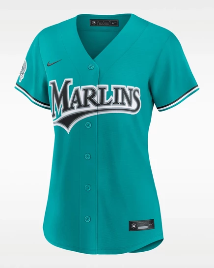 Женская майка Nike Miami Marlins Stadium, аква