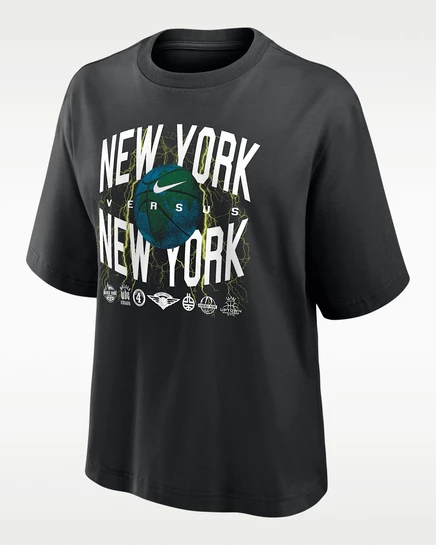Женская футболка Nike «NY vs. NY», черная