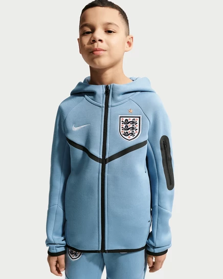 Худи для мальчиков Nike England Tech Fleece, сине-белое