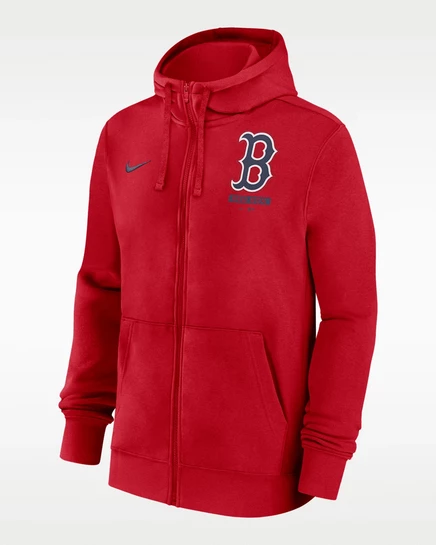 Мужское худи Nike Boston Red Sox Lockup, красное