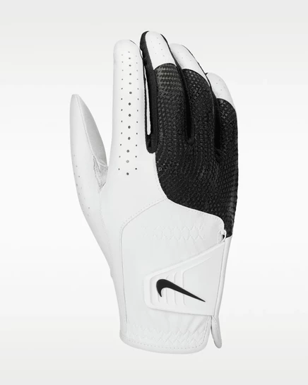 Мужская перчатка Nike Tech Extreme 8.0 для гольфа правая стандартного размера, бело-черная